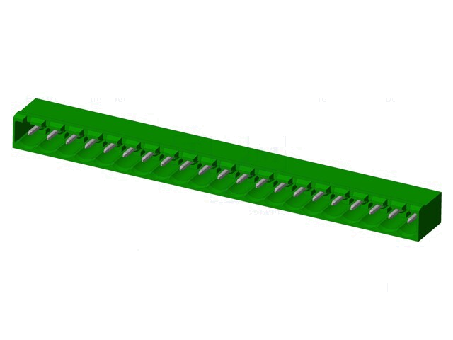 Connector: ontkoppelbare terminal strip; contact; mannelijk Connector: ontkoppelbare terminal strip; contact; mannelijk